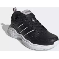 Мужские кроссовки Adidas Originals Strutter кожаные черно-белые